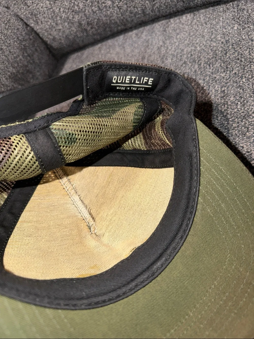 Quiet Life “Middle of Nowhere” camo trucker hat
